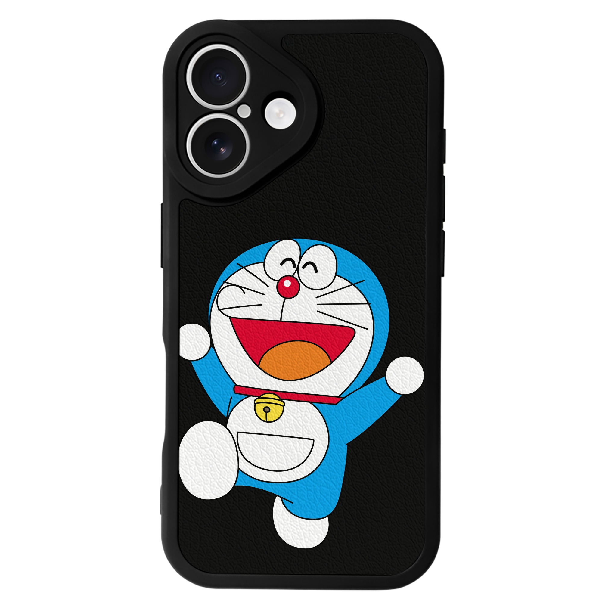 （画像用） ドラえもん Doraemon 【iPhone 16シリーズ対応】シリコンスマホケース（レザー調） 材質：シリコン